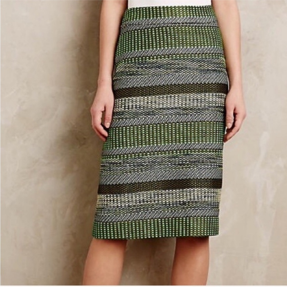 Anthropologie Leifsdottir Woven Textured Skirt